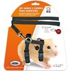 ICA DA978 Hamster Harness and Leash Black
