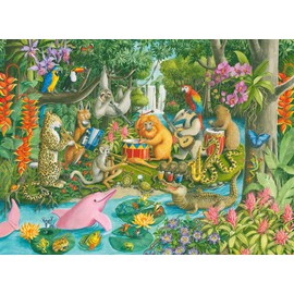 Ravensburger - Puzzle Orchestra Animals, 100 Pieces, XXL, Recommended Age 6+ Years