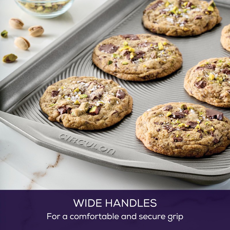 Circulon Total Bakeware Set Nonstick Cookie Baking Sheets, 2 Piece,