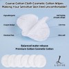 LOPHE Cotton Wool Round Pads, 300 Count Soft & Gentle