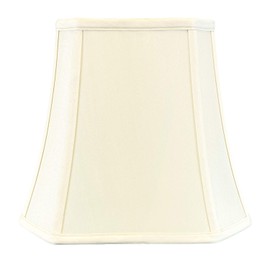 Royal Designs, Inc. Square Cut Corner Bell Lamp Shade, BSO-705-14EG-2, 8 x 14 x 11.25, Eggshell,  Set of 2