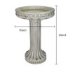 SKYFIRE 24 Inch Height Outdoor Bird Bath - Fibre Reinforced