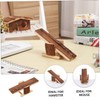 BESPORTBLE Natural Wood Seesaw Platform Pet Toy for Hamster Rat