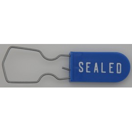 Electric Meter Security Seal Wire Padlock Blue Pack of 10