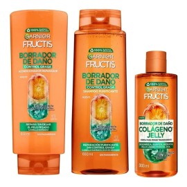 Rutina Garnier Fructis Borrador De Daño Control Grasa