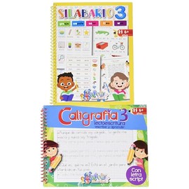 Silabario 3, Caligrafía 3 y Cuentos (Español)