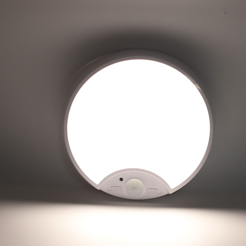 Motion Sensor Ceiling Light Indoor Wireless White LED Battery Powered