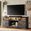 Casaottima TV Stand for 65 Inch TV, Farmhouse Entertainment Center