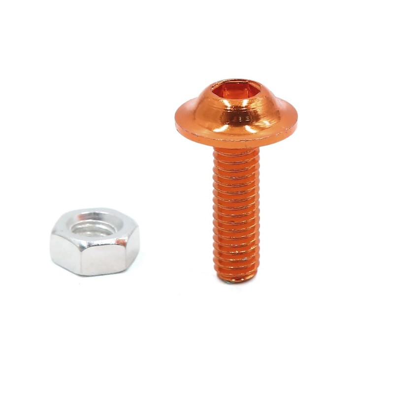sourcing map Pack of 30 Hexagonal Head Motorcycle Bolts Nuts