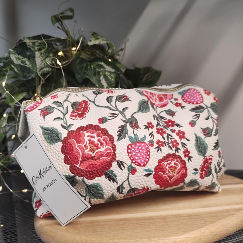 Cath Kidston Zip Pouch - Floral Bloom Print - Perfect