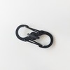 Ultra Small Lightweight Locking Mini S Carabiner Camping Hook Black Black 6ea