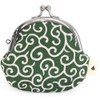 AYANOKOJI Wallet, 2.6 inch, Kyocrimen Assorted Arabesque Green