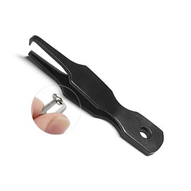 NEU AMZfishing® Mini Sprengringzange | Zange für Sprengringe | Splitringzange | Zange für Splitringe | Anglerzange | Angelzange | Ringzange Angeln | Zange Angeln (1, schwarz)