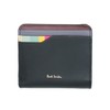 Paul Smith Swirl Stripe Slots Women's Bi-Fold Wallet, Black, Black