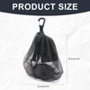 DALAETUS Portable Ball Bag with Drawstring and Hook, Lightweight Mesh