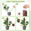 EOX 2 Pcs 36 Inch Plastic Moss Pole for Monstera,