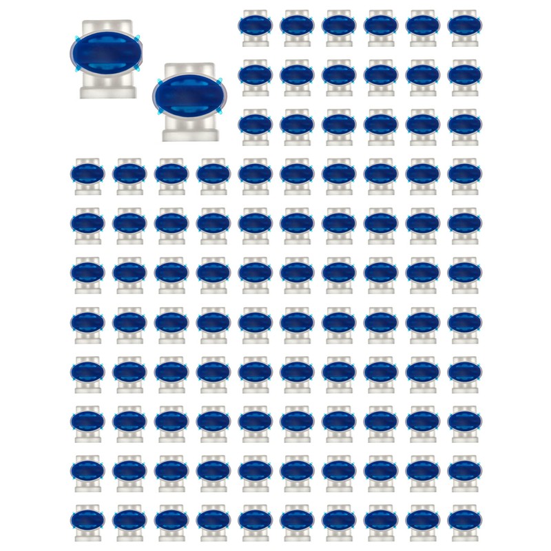 QWORK 100 Pack 3 Wire Connectors Electrical IDC 314-BOX Pigtail