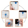 Karteo ID Card Holder Blue Extendable [Pack of 1] ID