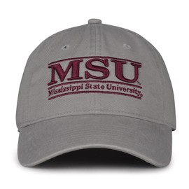 The Game Split Bar Design Trucker Mesh Hat, Gray, Adjustable, Mississippi State Bulldogs