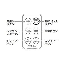 Toshiba Fan Remote Control 4107A005
