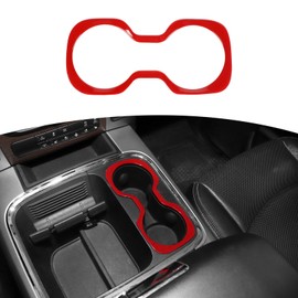 RT-TCZ for RAM Cup Holder Trim Cover Frame Red for Dodge RAM 2012 2013 2014 2015 2016 2017 Red Interior Accessories