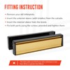 ZAVIA Letter Plate 12'' with Metal Flaps | Internal &