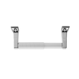 Croydex Sutton Wall Mounted Spindle Toilet Roll Holder with Zinc Alloy Construction, Chrome