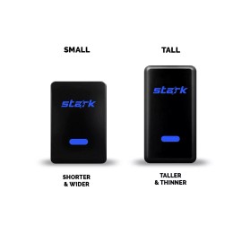 Stark Industries DUNE BUGGY - LED Push Button Replacement for TOYOTA (1.54 x 0.83 in) Blue/White