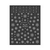 Generic White Snow Christmas Nail Sticker Reindeer Snowman Santa Sleigh
