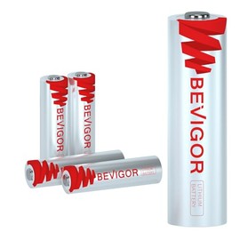 BEVIGOR Lithium Batteries AAA,4Pack 1200mAh 1.5V Lithium AAA Battery,Longer Lasting Lithium Iron AAA Batteries for Flashlight, Toys, Remote Control【Non-Rechargeable】