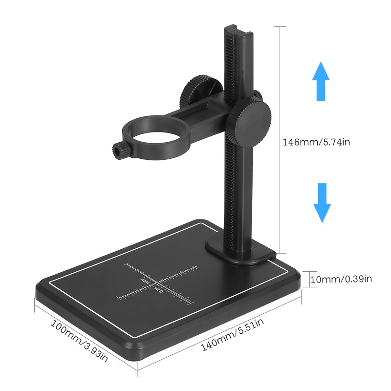 Mini Digital Microscope Stand Magnifier Camera Up and Down Adjustable
