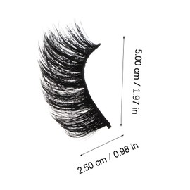 Mikinona Dense False Eyelashes Creative Makeup Eyelash Kit Safe Comfortable Enhance Eye Size for Drama