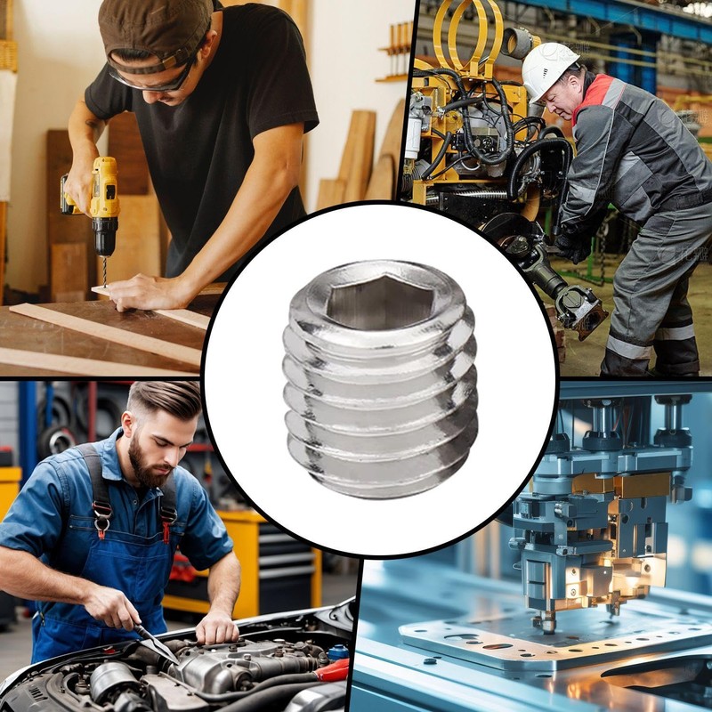 20-Piece Stainless Steel Threaded Inserts, Knurled Insert Nuts, M8 Threaded