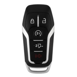 ePathChina Key Fob Replacement Fits for Ford F-150 F-250 F-350 F-450 2015 2016 2017 with ID49 Chip, 5 Buttons Keyless Entry Remote Replacement M3N-A2C31243300 164-R8117 902Mhz