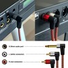 LiuTian Plated 6.35mm 1/4" High TRS Stereo Plug to Two
