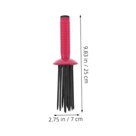 FRCOLOR 2pcs Portable Anti- Hair Curling Comb for Travel Lightweight Styling Brush for Curly Hair Easy to Clean Compact Design for -ups