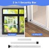 Sliding Door Security Bar,2Pcs 16 to 51 Inch Inside Sliding