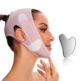 Edcbmb V Line Mask Double chin reducer Chin Strap Eliminator Remover Prevent Sagging V Shaped Face Belt slimming for Sleeping Jaw Exerciser for Women