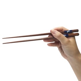 【Ohama-Produced Dishwasher Safe Chopsticks】 Natural Wood, Made in Japan, High-Quality, Japanese Pattern, Modern, Wooden Chopsticks, Bamboo Chopsticks, Non-Slip, Household Use (Rabbit, Male, 23 cm)