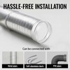 ZOWZEA 10 Inch Round Galvanized Steel Duct Connector - Metal