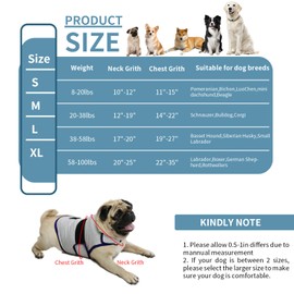 balancepaw Dog Anxiety Vest, Comfort Dog Anxiety Relief Coat, Breathable Dog Calming Vest for Thunderstorm, Travel, Fireworks, Vet Visits (S,Light Grey)