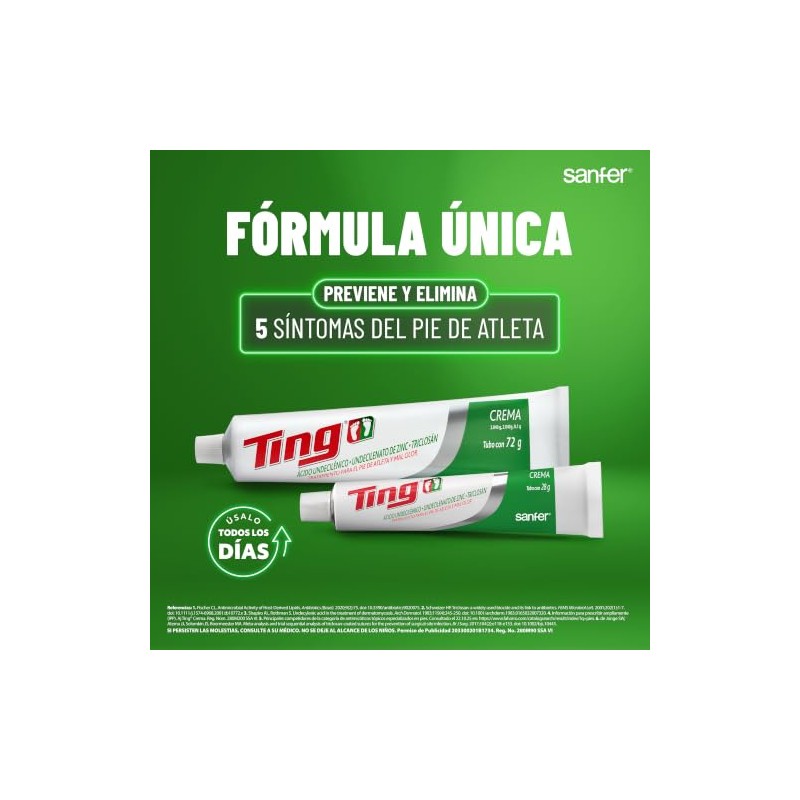 Ting Tratamiento Pie de Atleta Crema 28 g