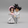 Dragon Ball Figuras Boda Goku Y Milk Ramo Rosa Sin