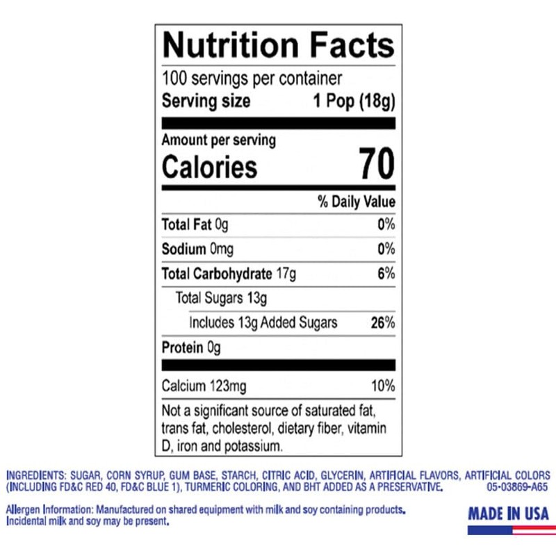 Blow Pops - Assorted, 100 count box