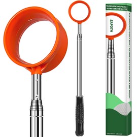 SPEENSUN Golf Ball Retriever, Max 9 Ft Lightweight and Portable Golf Ball Retriever Telescopic, Stainless Golf Ball Grabber with Anti-Slip Handle, Golf Accessories Gifts for Men Women