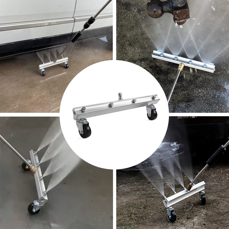Hourleey Pressure Washer Undercarriage Cleaner, Undercarriage Water Broom with 13