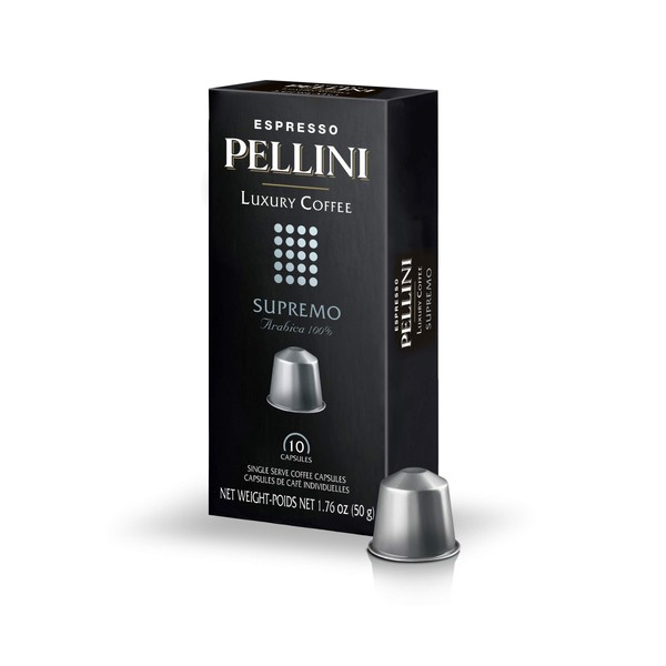 Pellini Supremo Espresso Capsules, suave, 10 unidades