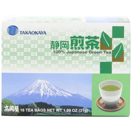 Takaokaya Tea, Sencha Green Tea, 1.09 oz, 16-Count Tea Bags (Pack of 12)