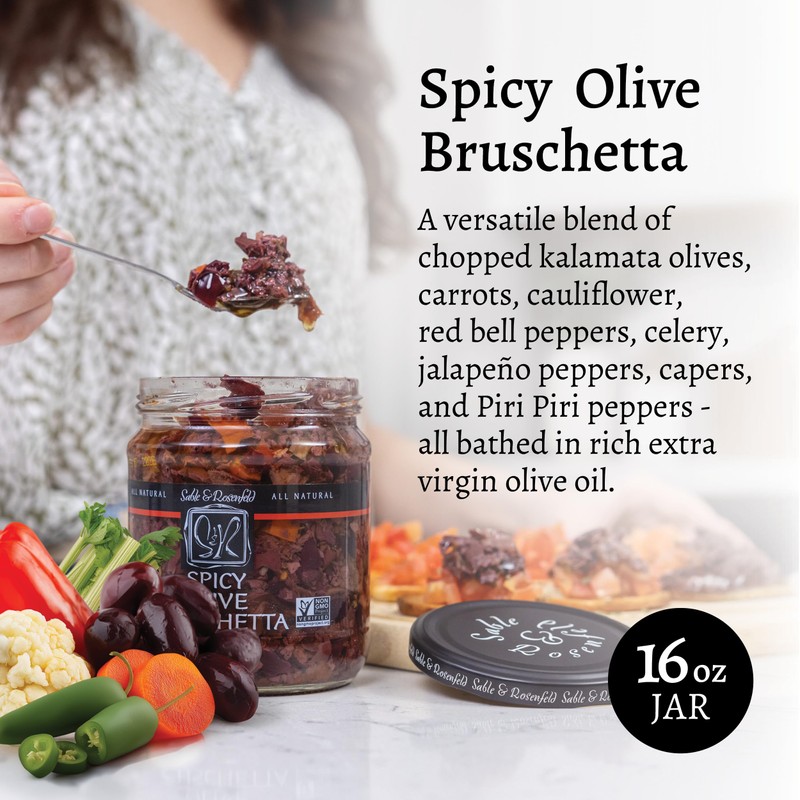 Sable & Rosenfeld Spicy Olive Bruschetta in a Jar 16