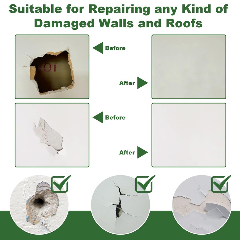 OTRANTO Drywall Repair Kit, 11 Pcs Drywall Patch, Dry Wall